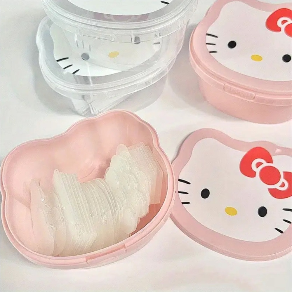 NWOT-Bento Hello Kitty Pink Snack Containers Set - Picture 4 of 15